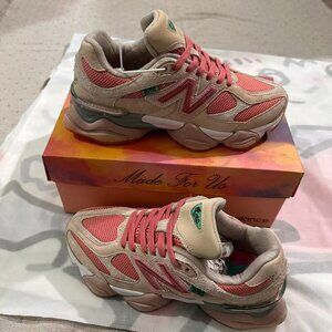 New Balance 9060 Series Co-Branded Retro Sneakers Pink